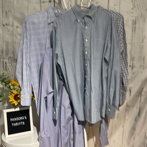 Peter Millar Men’s Dress Shirts Size L Lot of 4 Preowned EUC